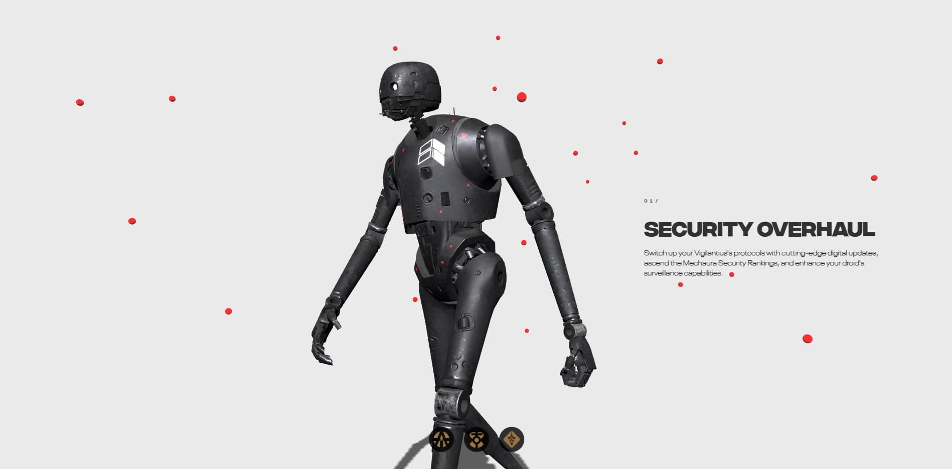 3D Walking Showcase scene with animated character